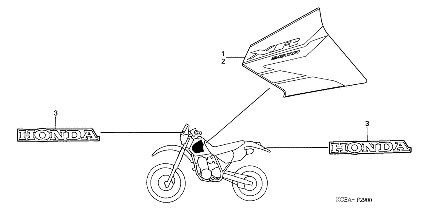 XR250R Label read the manual