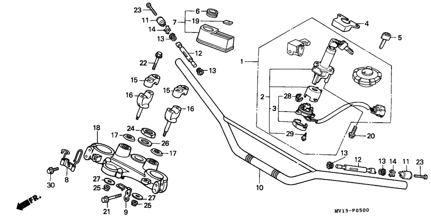 Handle pipe/top bridge