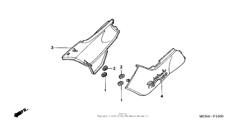 CB750 Боковые обтекатели