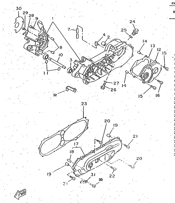 CW50RSP Картер двигателя