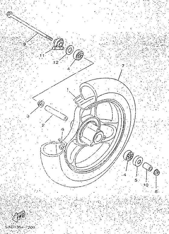 YN50R Переднее колесо