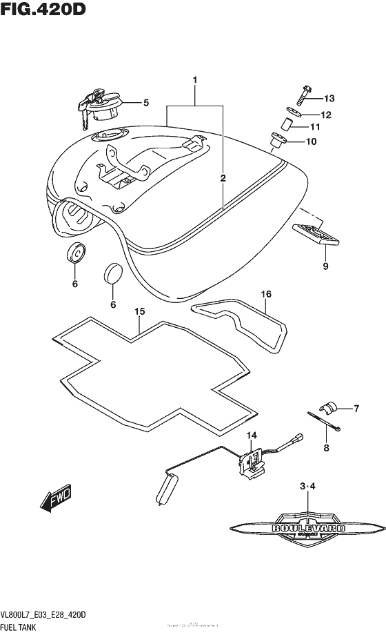 Fuel Tank (Vl800Tl7 E03)