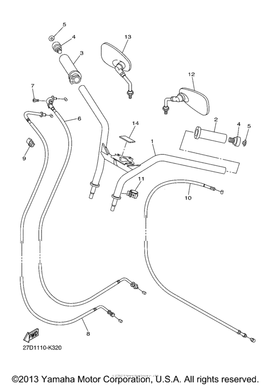 XVS1300CU Троса