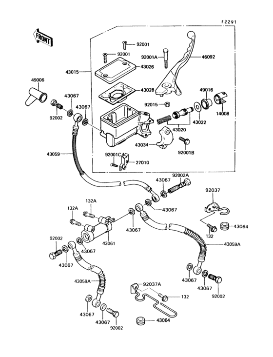 Front master cylinder(vn750-a6)