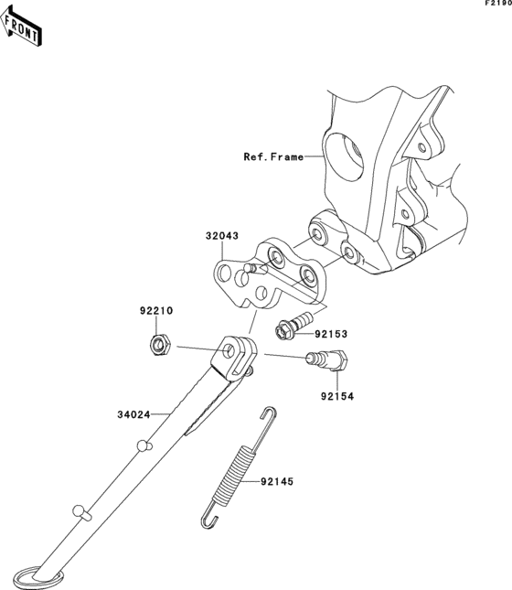 ZR1000 Подножка