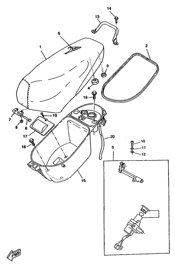 CW50RSX Selle. porte -bagages