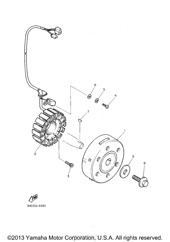 FZR600RE Генератор