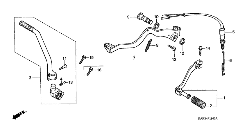 Brake pedal assy