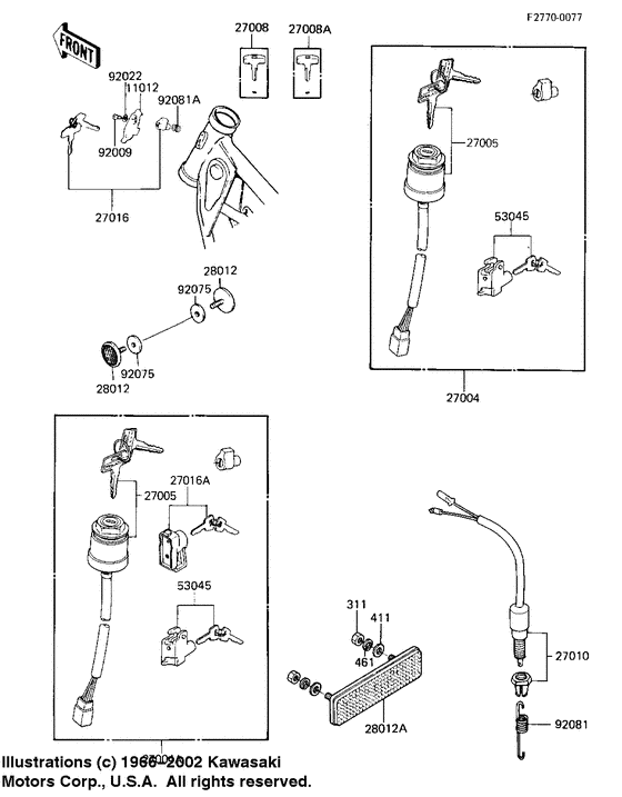 KE100 Замок зажикания