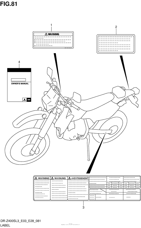 Label (Dr-Z400Sl3 E03)