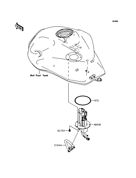 ZR750 Топливный насос
