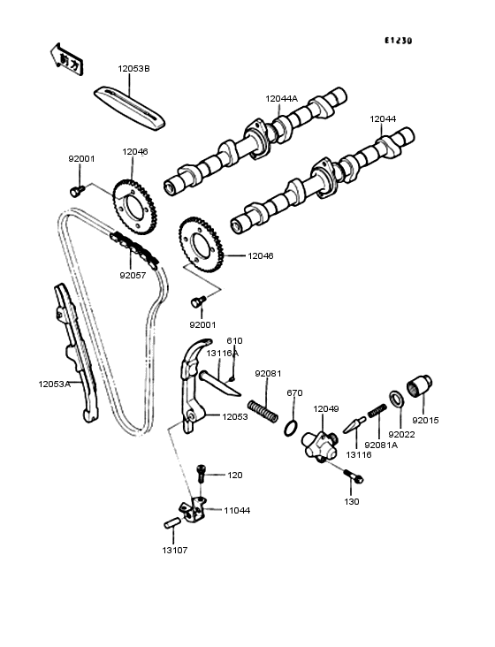 ZX400 Распредвал