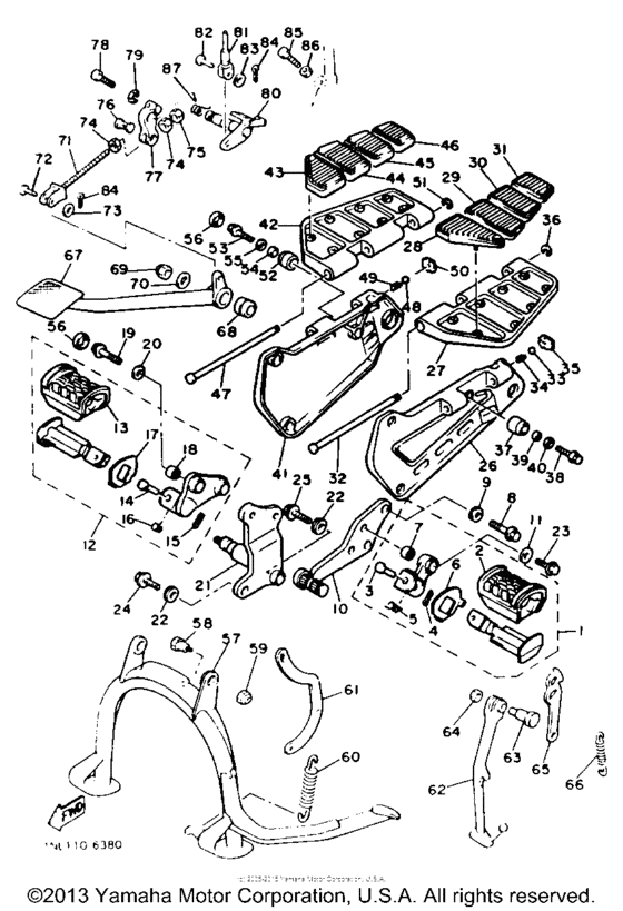 XVZ13TC Подножки
