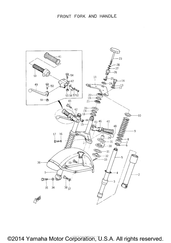 Front fork and handle