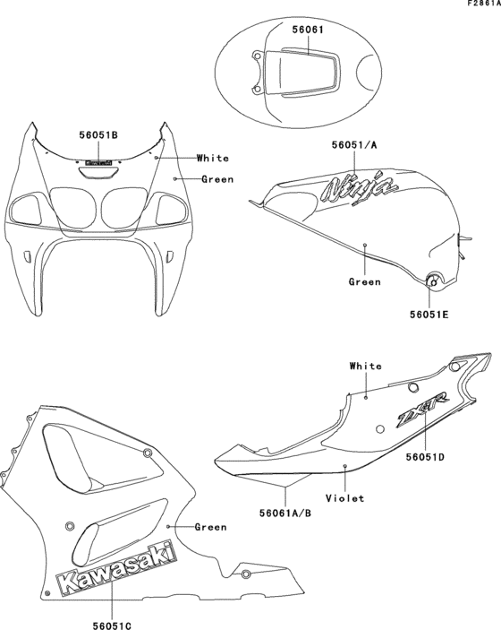 Decals(green)(zx750-p1)