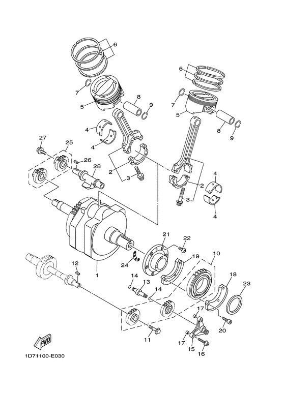 Crankshaft & piston