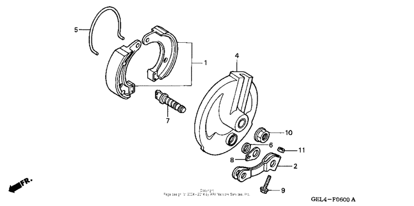 XR50R Передний тормоз