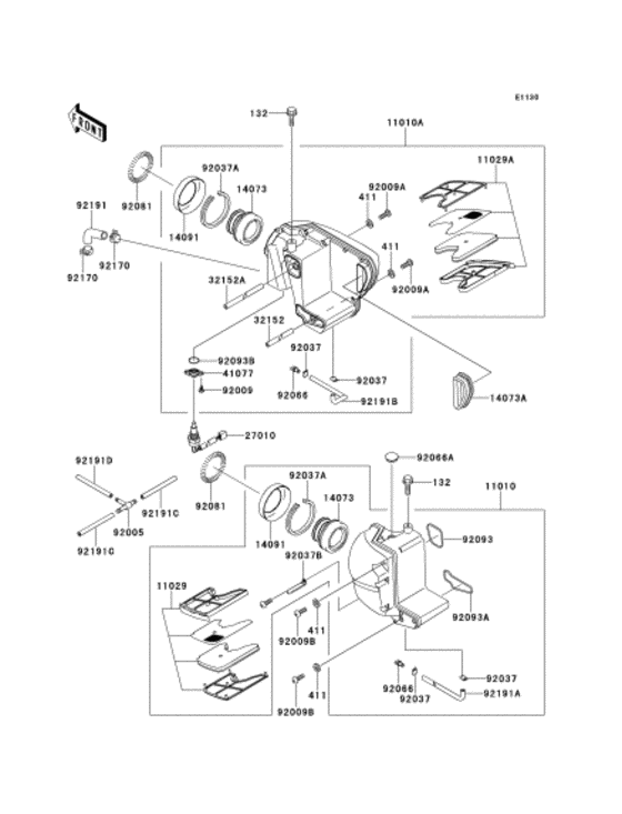 EJ650 Воздушный фильтр