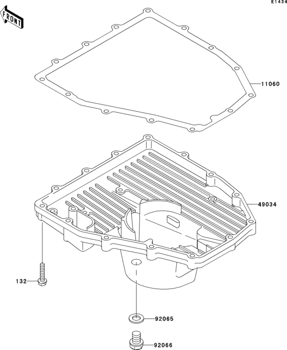 ZX600 Маслянный поддон