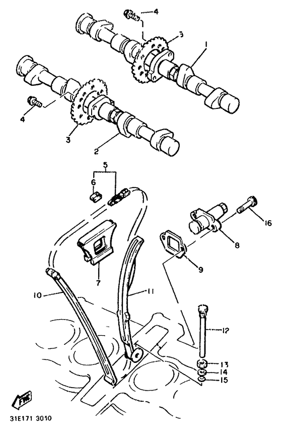 Camshaft. chain