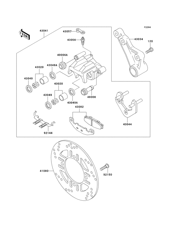 Rear brake(f15-f17)