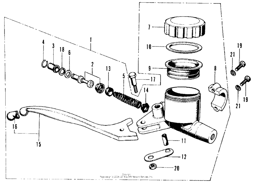 Front brake master + cylinder