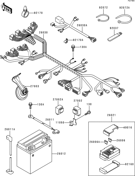ZX600 Электрика