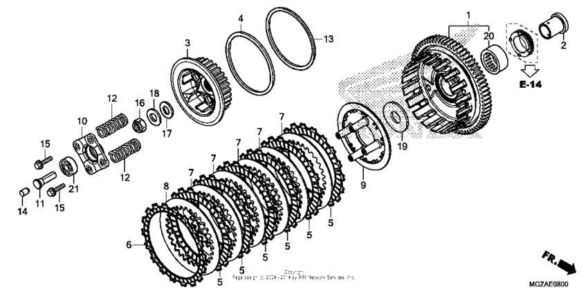 CB500F (ABS) Сцепление