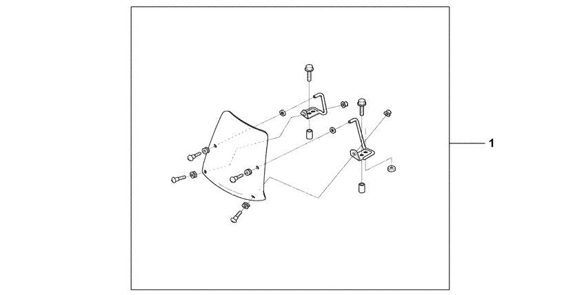 ANF125T Ветровое стекло