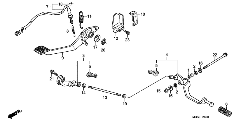 Brake pedal assy