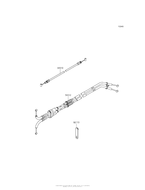 ZX1000 Тросы управления