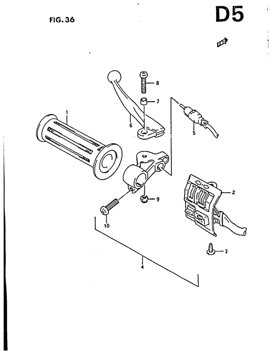 Left handle switch for p02, p04, p16, p18, p25, p39, p41