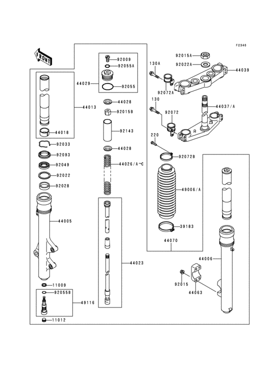 Front fork(1/2)