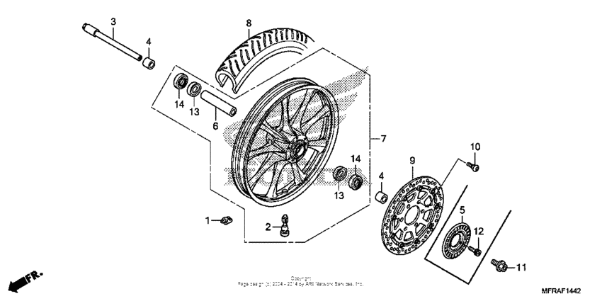 Front wheel (3)