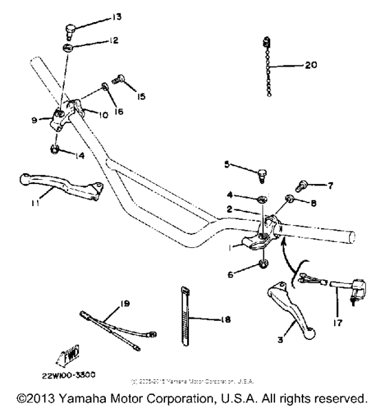 YZ80K Рулевые переключатели