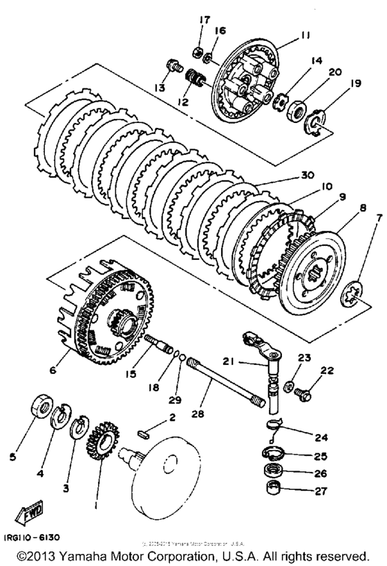 TT350T Сцепление