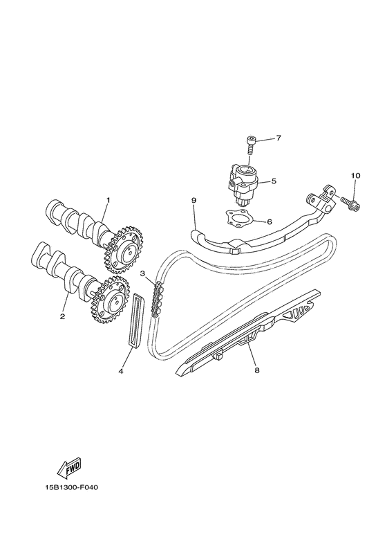 XP500 Camshaft & chain