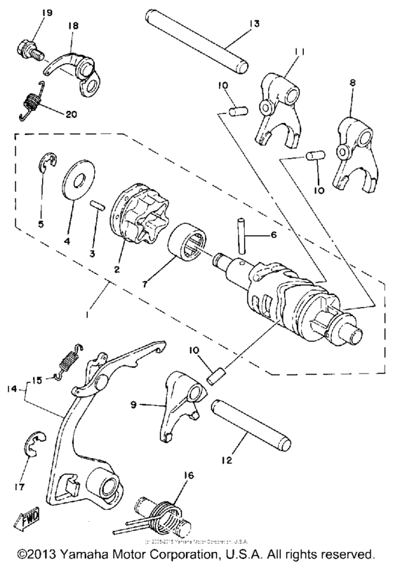 Shift cam - fork