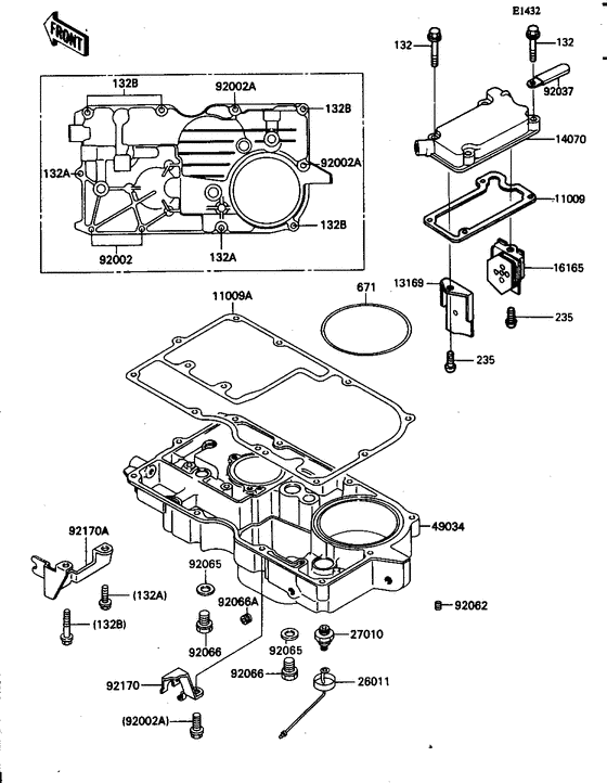 Breather body/oil pan