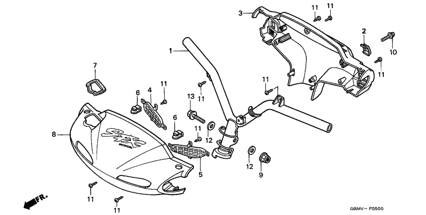 Steering handle/ handle cover
