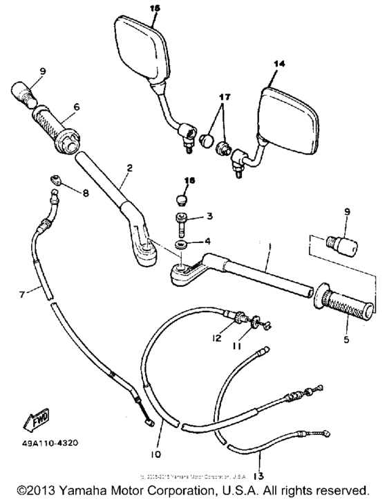 Handlebar-cable