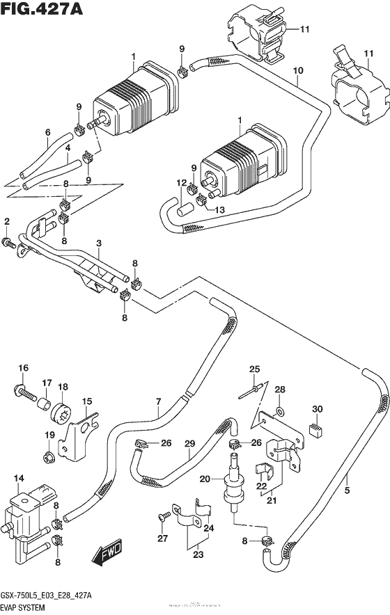 Evap System (Gsx-R750L5 E33)