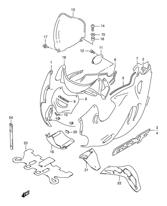 Cowling body