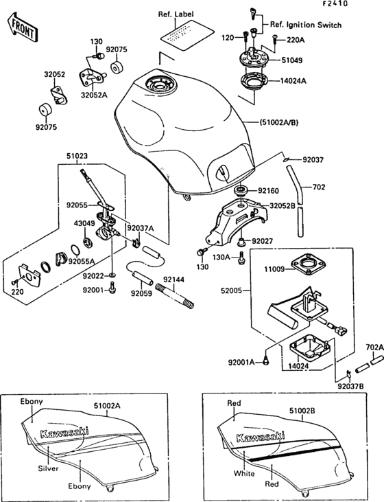 Fuel tank(1/2)(zx1000-b1)