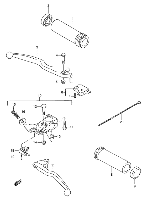 LS650 Рулевой рычаг
