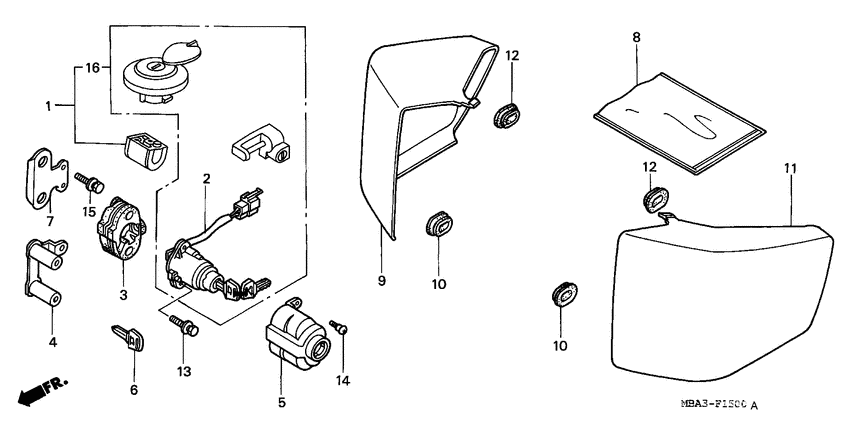 VT750C Боковая крышка