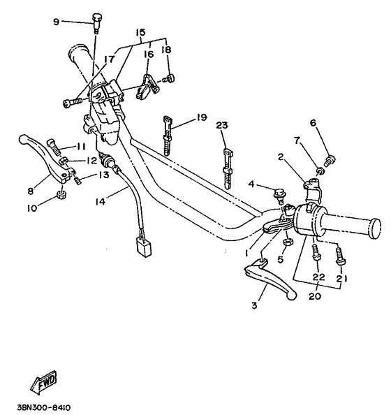 Handle switch. lever