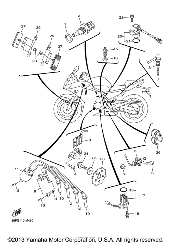 FZ6REB Электрика