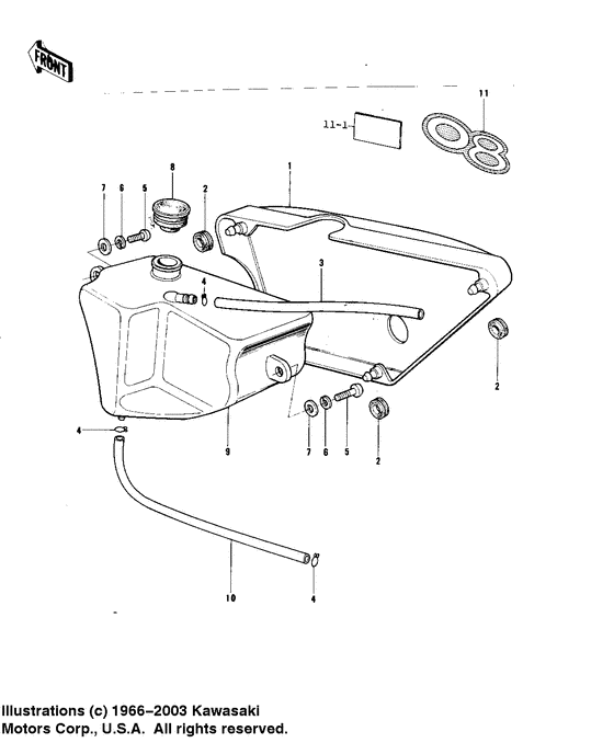 Side covers/oil tank