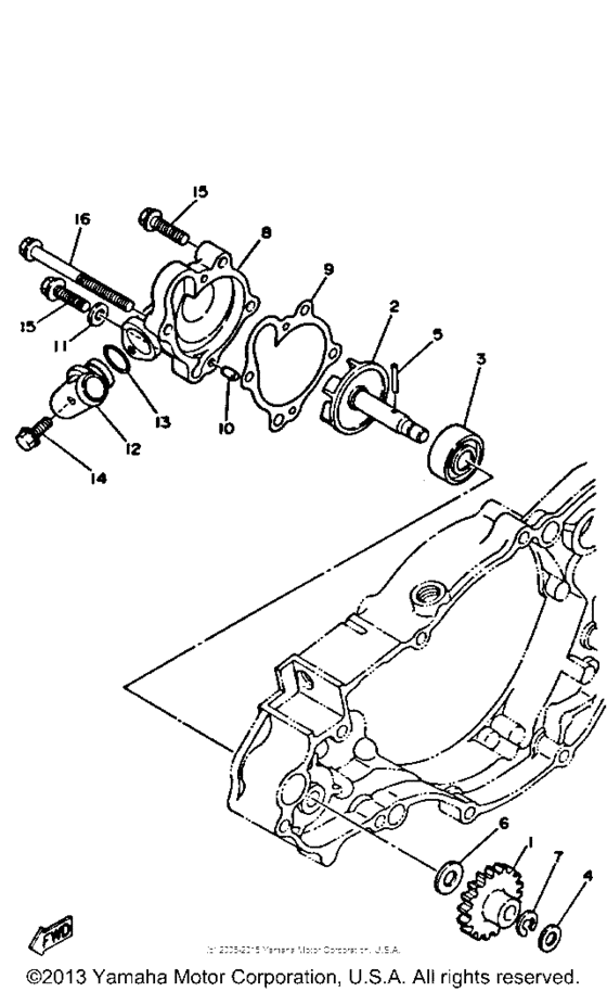 YZ250B1 Водяной насос